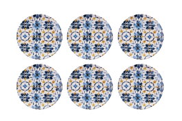 Hermia Complex Flover Juego de Platos de Postre Navideños de Porcelana (6 piezas) Multicolor